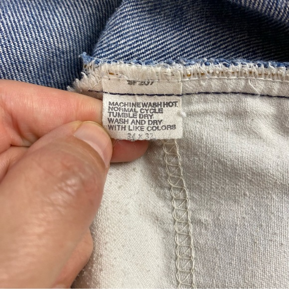 VTG 80s Levi's 509 Jeans Orange Tab Men's Size 34x30 Made In USA Straight Leg - Picture 9 of 14